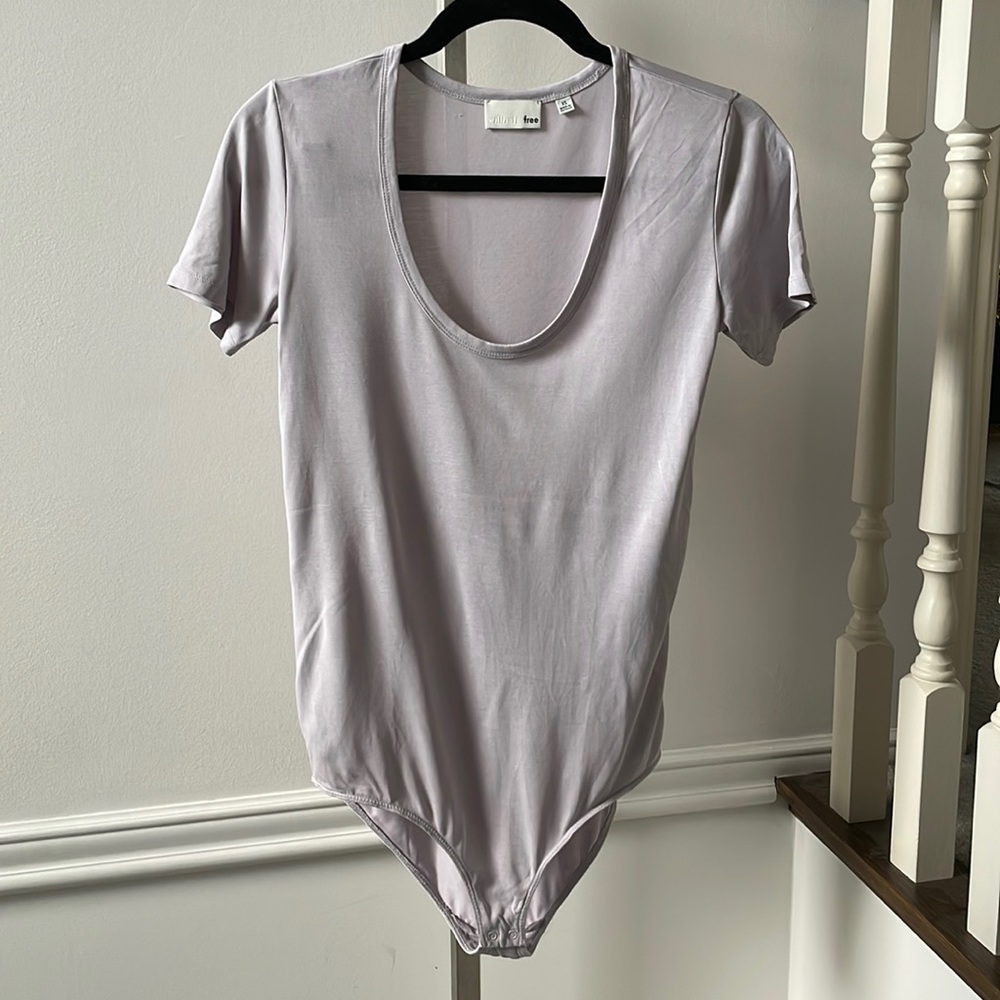 Wilfred Free S/S bodysuit lilac purple sz XS